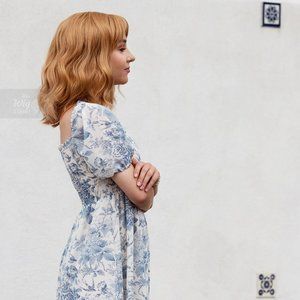 Strawberry Blonde Wavy Wig with Bangs | Her Wig Closet | Beth Dutton | Avery